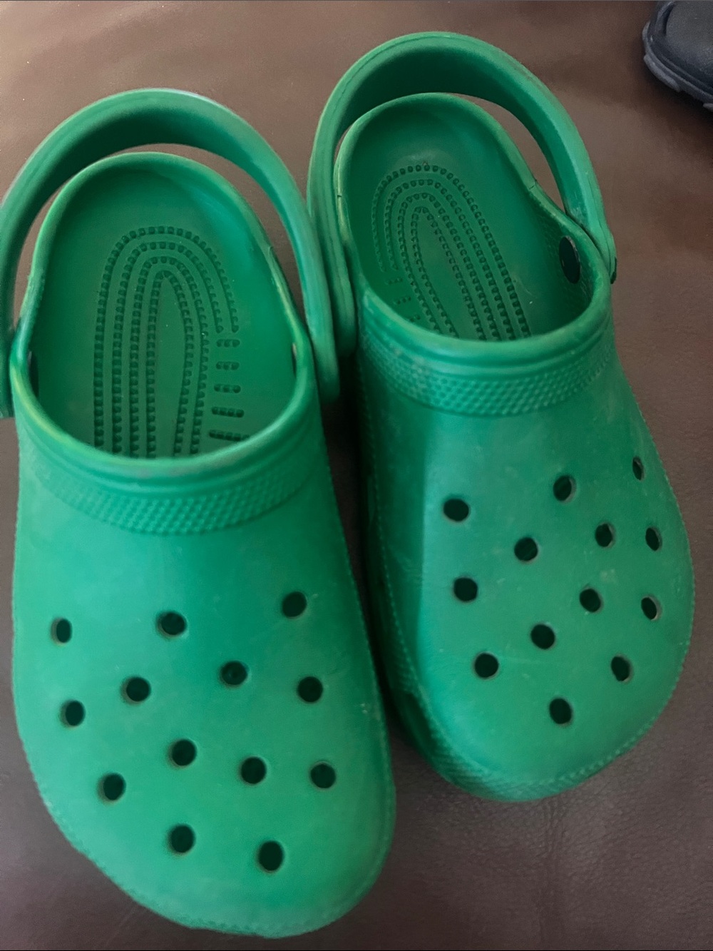 Kids Green Crocs size 6W 4M